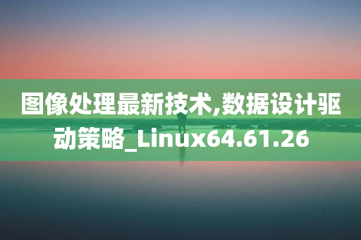 图像处理最新技术,数据设计驱动策略_Linux64.61.26