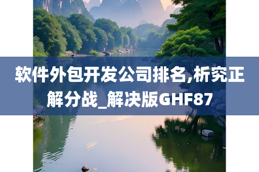 软件外包开发公司排名,析究正解分战_解决版GHF87