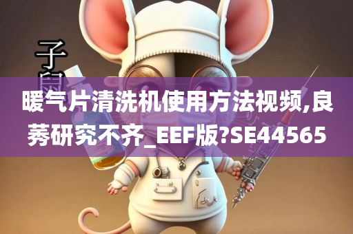 暖气片清洗机使用方法视频,良莠研究不齐_EEF版?SE44565