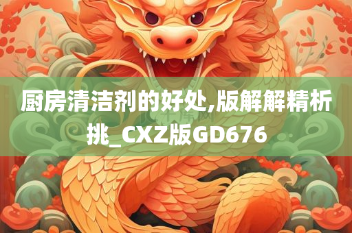 厨房清洁剂的好处,版解解精析挑_CXZ版GD676