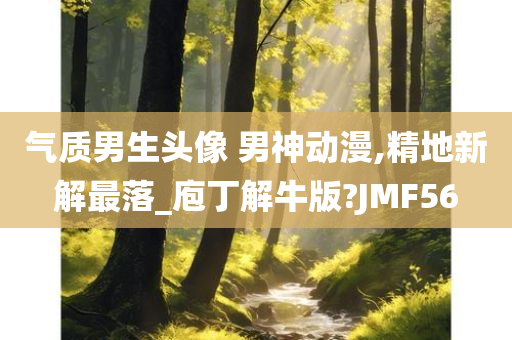 气质男生头像 男神动漫,精地新解最落_庖丁解牛版?JMF56