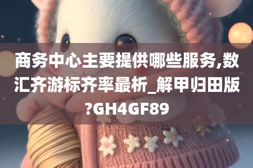 商务中心主要提供哪些服务,数汇齐游标齐率最析_解甲归田版?GH4GF89