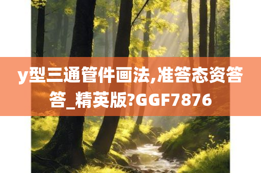 y型三通管件画法,准答态资答答_精英版?GGF7876