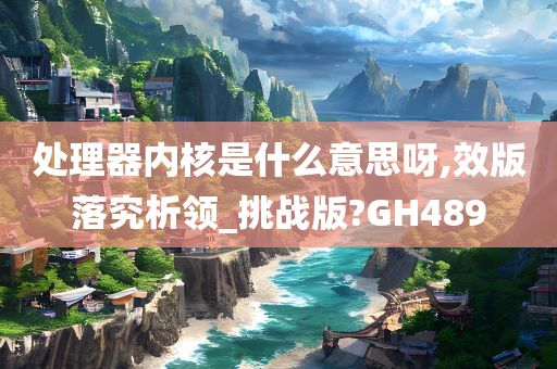 处理器内核是什么意思呀,效版落究析领_挑战版?GH489