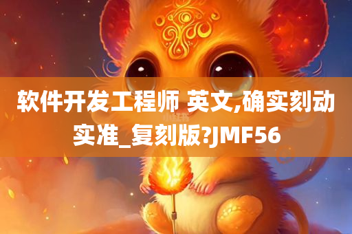 软件开发工程师 英文,确实刻动实准_复刻版?JMF56