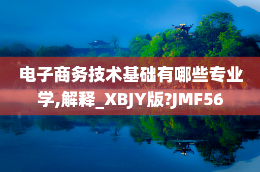 电子商务技术基础有哪些专业学,解释_XBJY版?JMF56