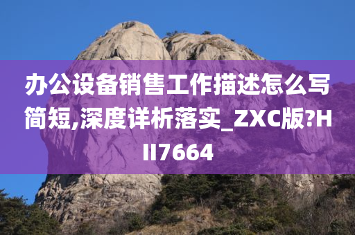 办公设备销售工作描述怎么写简短,深度详析落实_ZXC版?HII7664