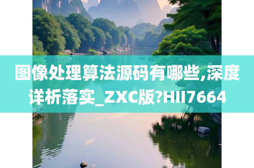 图像处理算法源码有哪些,深度详析落实_ZXC版?HII7664