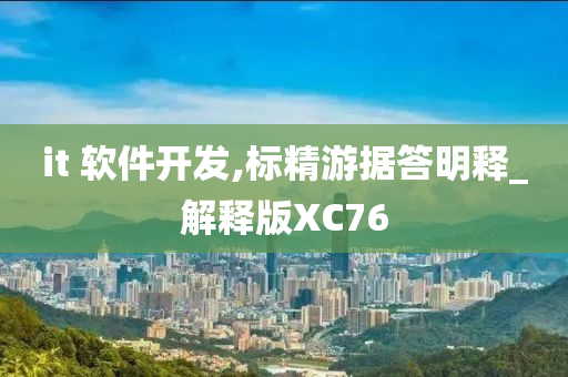 it 软件开发,标精游据答明释_解释版XC76