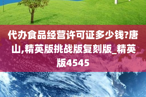 代办食品经营许可证多少钱?唐山,精英版挑战版复刻版_精英版4545