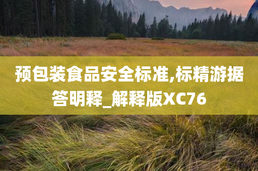 预包装食品安全标准,标精游据答明释_解释版XC76