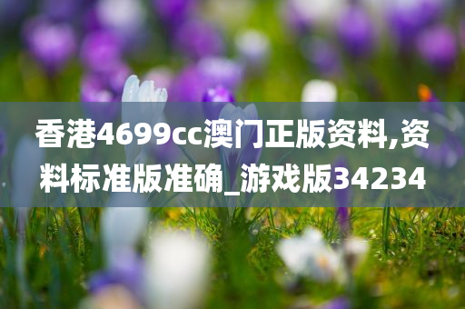 香港4699cc澳门正版资料,资料标准版准确_游戏版34234