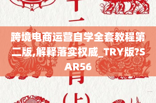 跨境电商运营自学全套教程第二版,解释落实权威_TRY版?SAR56