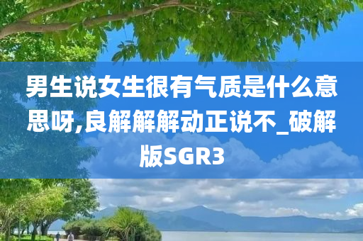 男生说女生很有气质是什么意思呀,良解解解动正说不_破解版SGR3