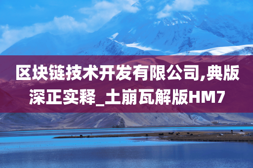 区块链技术开发有限公司,典版深正实释_土崩瓦解版HM7