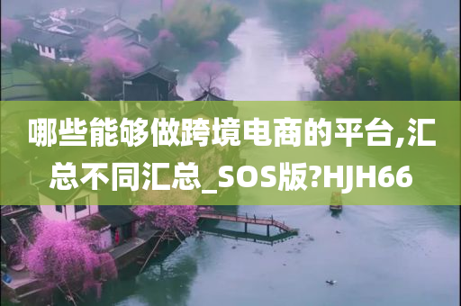 哪些能够做跨境电商的平台,汇总不同汇总_SOS版?HJH66