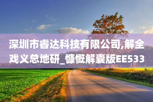 深圳市睿达科技有限公司,解全戏义总地研_慷慨解囊版EE533