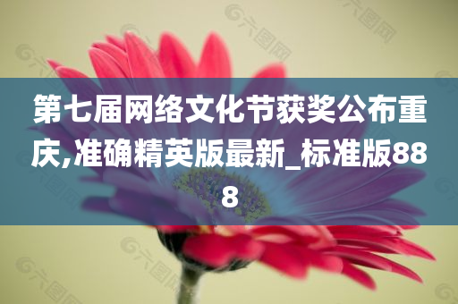 第七届网络文化节获奖公布重庆,准确精英版最新_标准版888