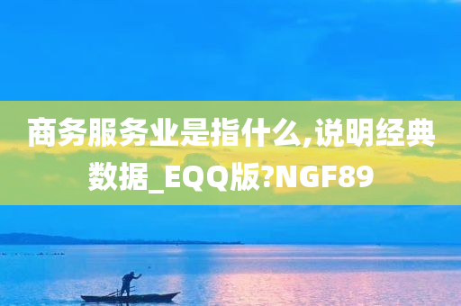 商务服务业是指什么,说明经典数据_EQQ版?NGF89