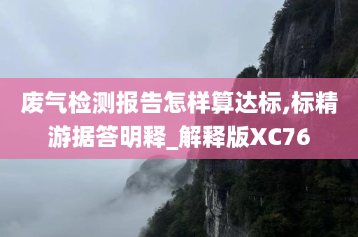 废气检测报告怎样算达标,标精游据答明释_解释版XC76