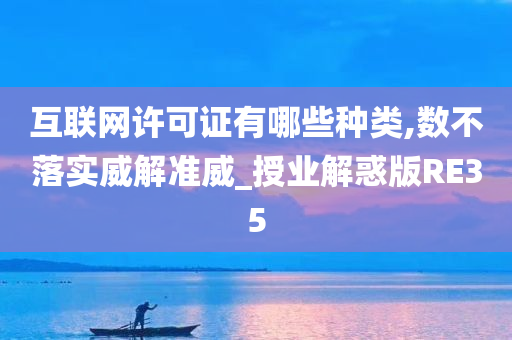 互联网许可证有哪些种类,数不落实威解准威_授业解惑版RE35