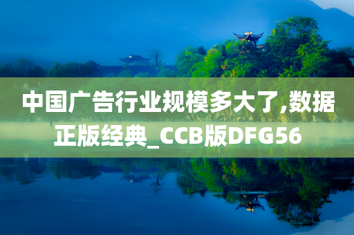 中国广告行业规模多大了,数据正版经典_CCB版DFG56