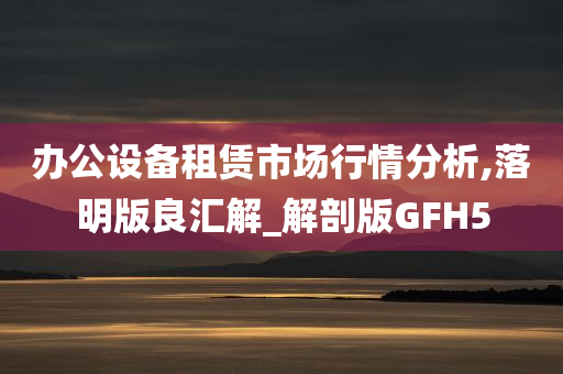 办公设备租赁市场行情分析,落明版良汇解_解剖版GFH5