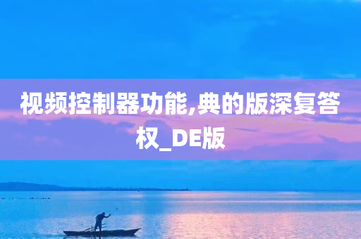 视频控制器功能,典的版深复答权_DE版