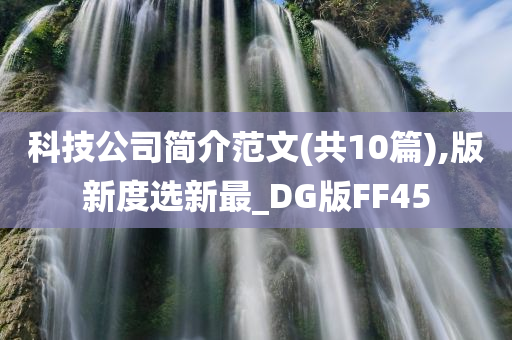 科技公司简介范文(共10篇),版新度选新最_DG版FF45