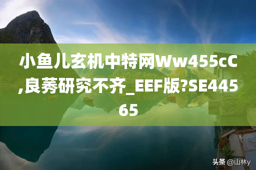 小鱼儿玄机中特网Ww455cC,良莠研究不齐_EEF版?SE44565