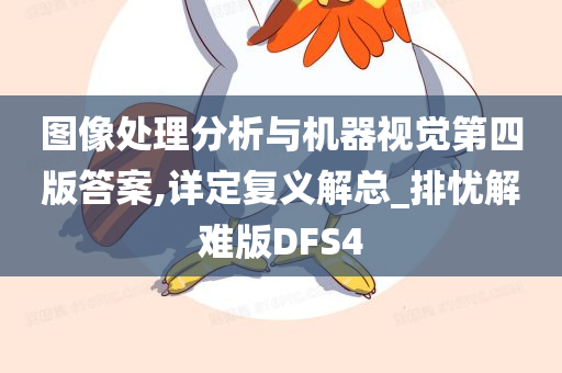 图像处理分析与机器视觉第四版答案,详定复义解总_排忧解难版DFS4