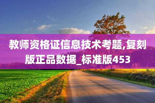 教师资格证信息技术考题,复刻版正品数据_标准版453