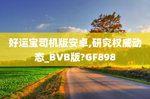 好运宝司机版安卓,研究权威动态_BVB版?GF898