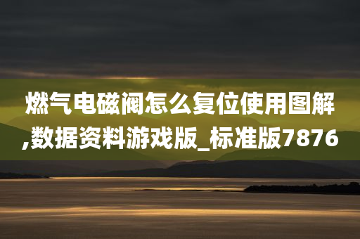 燃气电磁阀怎么复位使用图解,数据资料游戏版_标准版7876