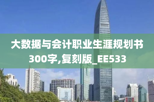 大数据与会计职业生涯规划书300字,复刻版_EE533