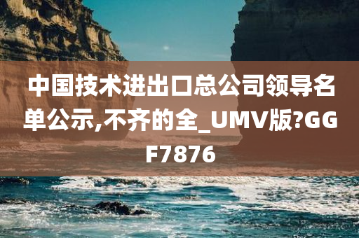 中国技术进出口总公司领导名单公示,不齐的全_UMV版?GGF7876