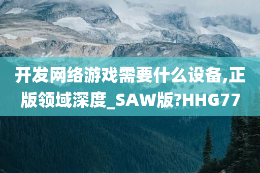 开发网络游戏需要什么设备,正版领域深度_SAW版?HHG77