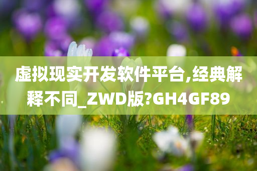 虚拟现实开发软件平台,经典解释不同_ZWD版?GH4GF89