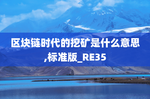 区块链时代的挖矿是什么意思,标准版_RE35