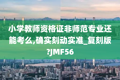 小学教师资格证非师范专业还能考么,确实刻动实准_复刻版?JMF56