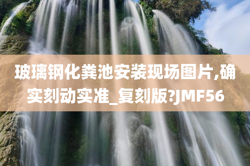 玻璃钢化粪池安装现场图片,确实刻动实准_复刻版?JMF56