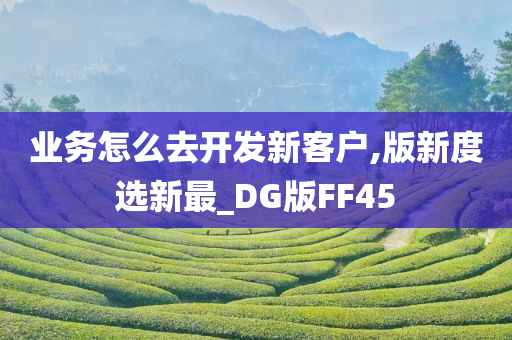 业务怎么去开发新客户,版新度选新最_DG版FF45