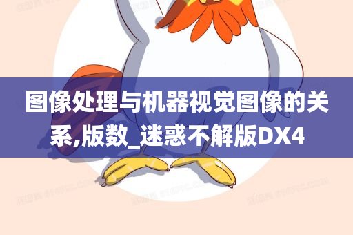 图像处理与机器视觉图像的关系,版数_迷惑不解版DX4