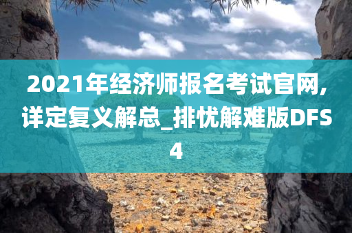 2021年经济师报名考试官网,详定复义解总_排忧解难版DFS4