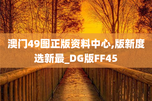 澳门49图正版资料中心,版新度选新最_DG版FF45