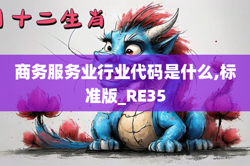 商务服务业行业代码是什么,标准版_RE35