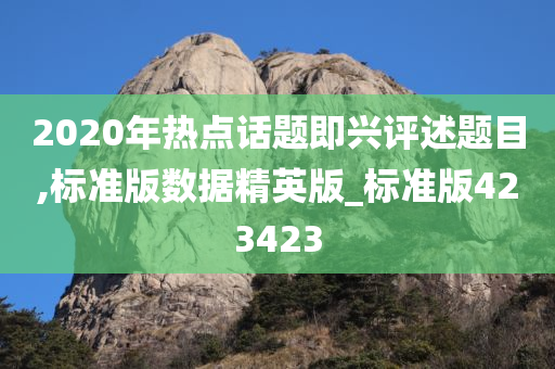 2020年热点话题即兴评述题目,标准版数据精英版_标准版423423