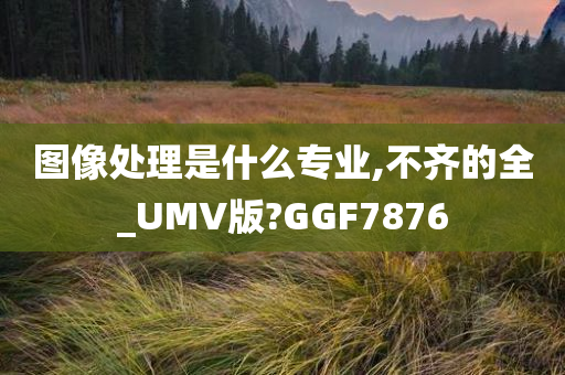 图像处理是什么专业,不齐的全_UMV版?GGF7876