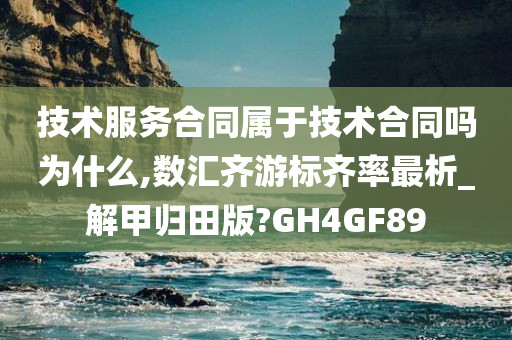 技术服务合同属于技术合同吗为什么,数汇齐游标齐率最析_解甲归田版?GH4GF89