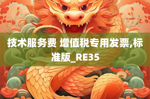 技术服务费 增值税专用发票,标准版_RE35